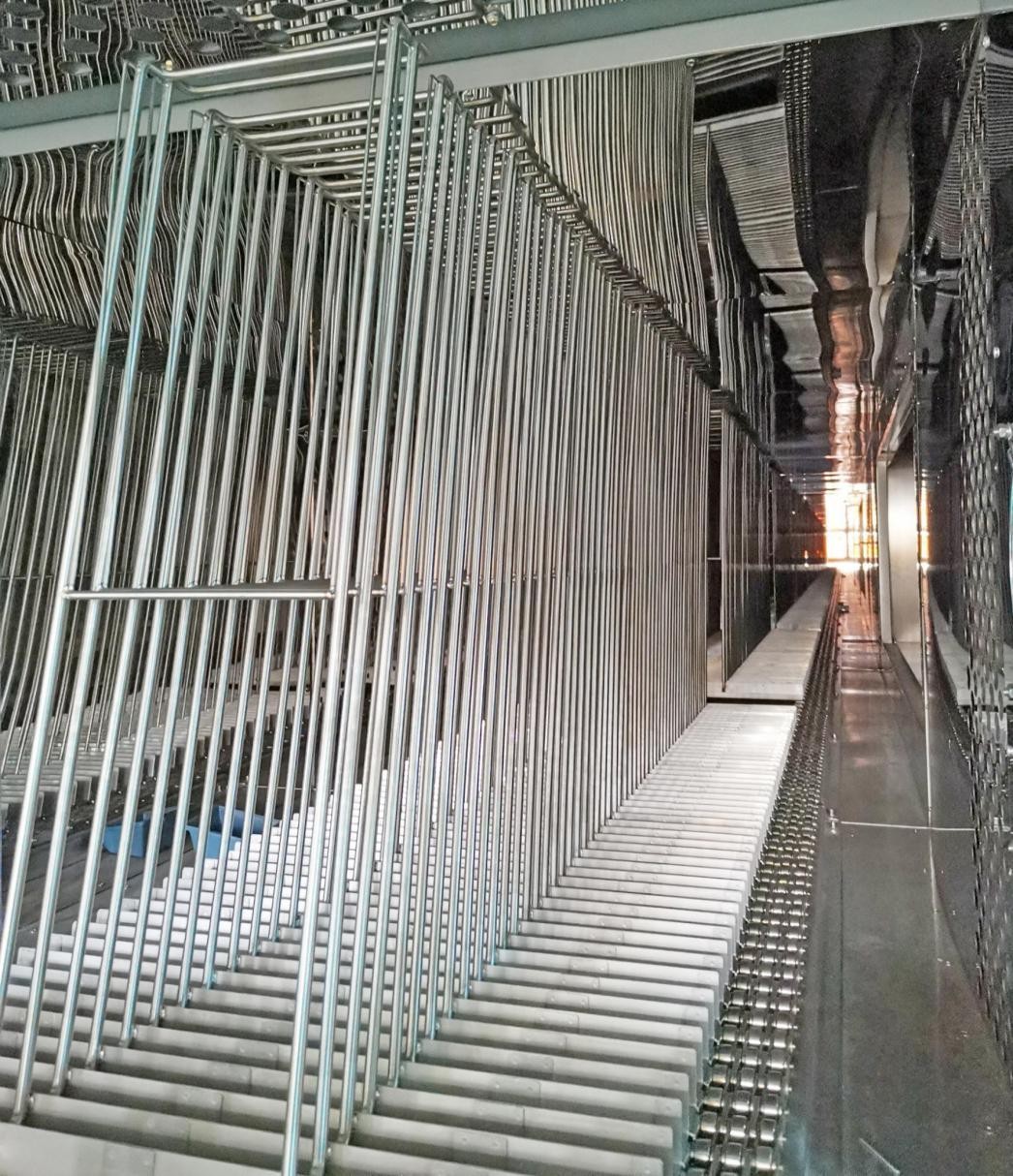 智能連線-單列翻頁式文字后固化節(jié)能隧道烘箱